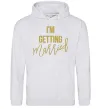 Женская толстовка (худи) I am getting married Серый меланж Женская толстовка (худи) I am getting married Серый меланж фото