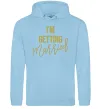 Женская толстовка (худи) I am getting married Голубой фото