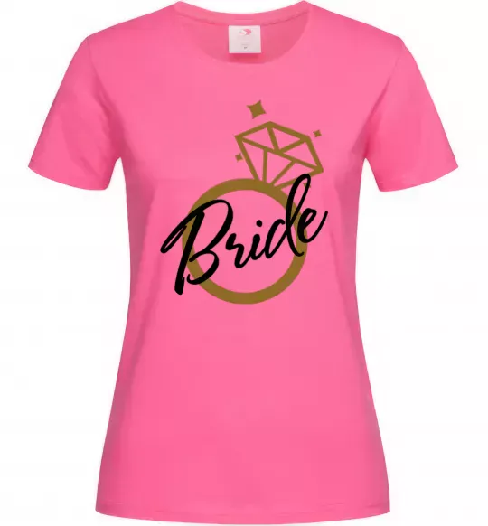 Женская футболка Bride brilliant Ярко-розовый фото