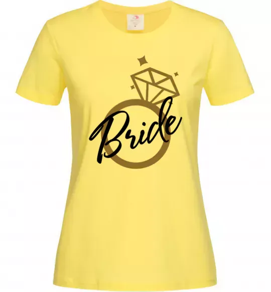 Женская футболка Bride brilliant Лимонный фото