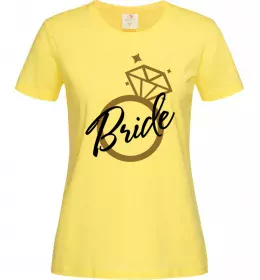 Женская футболка Bride brilliant Лимонный фото