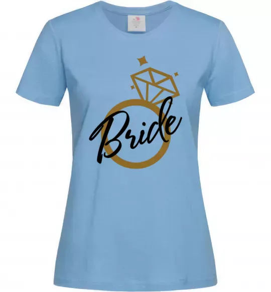 Женская футболка Bride brilliant Голубой фото