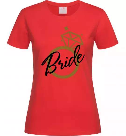 Женская футболка Bride brilliant Красный фото