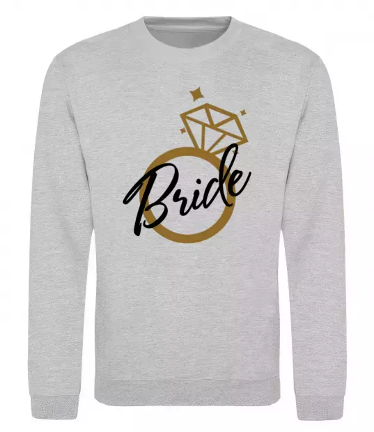 Свитшот Bride brilliant Серый меланж фото
