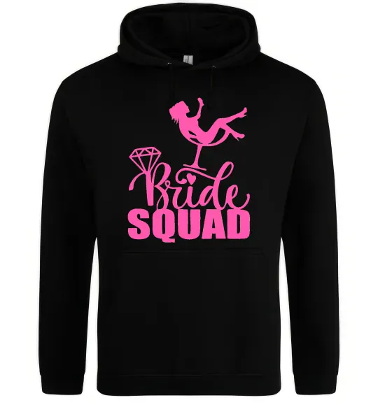 Женская толстовка (худи) Bride squad brilliant Черный фото