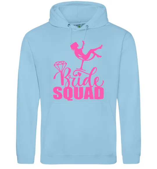 Жіноча толстовка (худі) Bride squad brilliant Блакитний фото