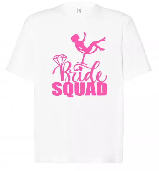 Футболка Оверсайз Bride squad brilliant Білий фото