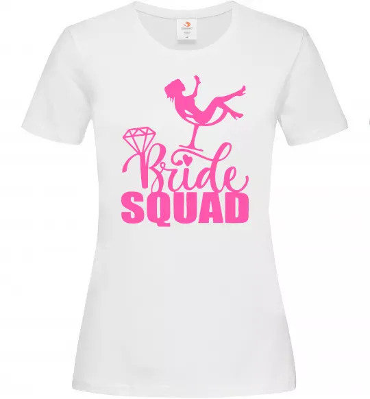 Женская футболка Bride squad brilliant Белый фото