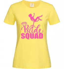 Женская футболка Bride squad brilliant Лимонный фото