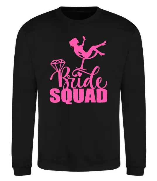 Свитшот Bride squad brilliant Черный фото