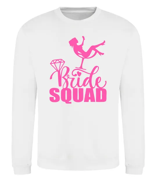 Свитшот Bride squad brilliant Белый фото