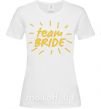 Женская футболка Team bride солнышко Белый фото