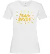 Женская футболка Team bride cонечко Белый фото