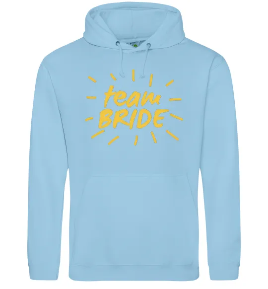 Женская толстовка (худи) Team bride cонечко Голубой фото