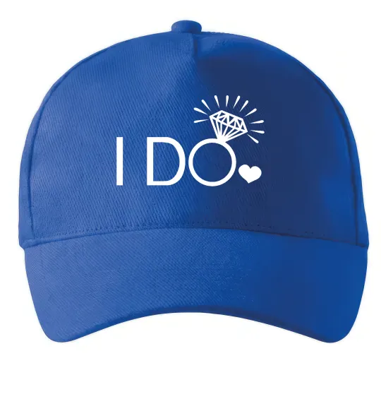 Кепка I do Ярко-синий фото