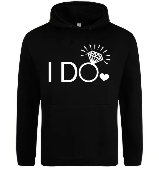 Жіноча толстовка (худі) I do Чорний фото