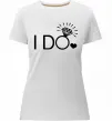 Женская премиум футболка I do Белый фото
