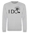 Свитшот I do Серый меланж фото
