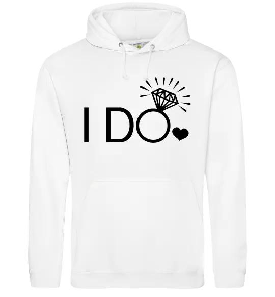 Жіноча толстовка (худі) I do Білий фото