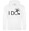 Жіноча толстовка (худі) I do Білий фото