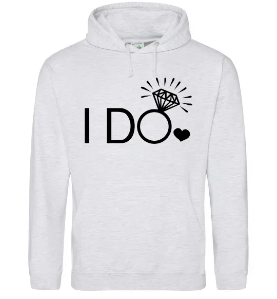 Жіноча толстовка (худі) I do Сірий меланж фото