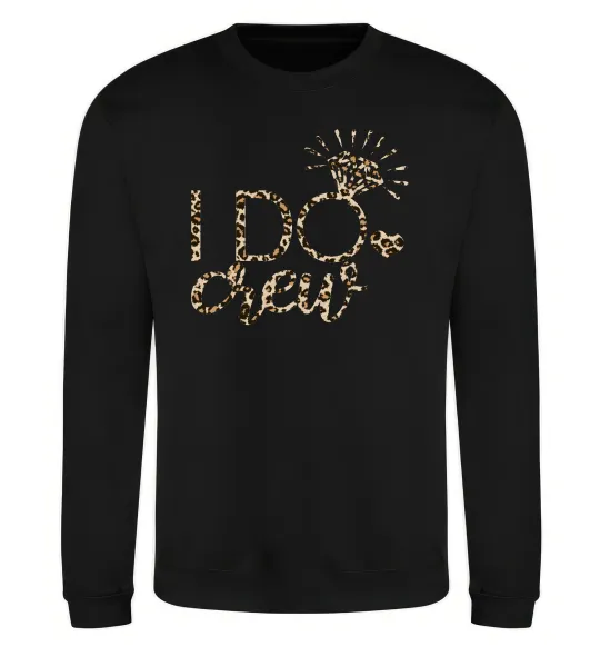 Світшот I do crew Чорний фото