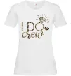 Женская футболка I do crew Белый фото
