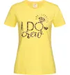Женская футболка I do crew Лимонный фото