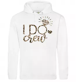 Жіноча толстовка (худі) I do crew Білий фото