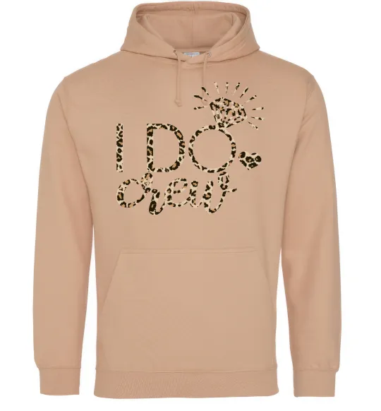 Жіноча толстовка (худі) I do crew Пісочний фото