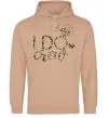 Жіноча толстовка (худі) I do crew Пісочний фото