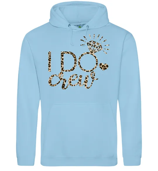 Женская толстовка (худи) I do crew Голубой фото