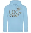 Женская толстовка (худи) I do crew Голубой фото