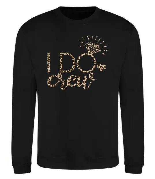 Світшот I do crew Чорний фото