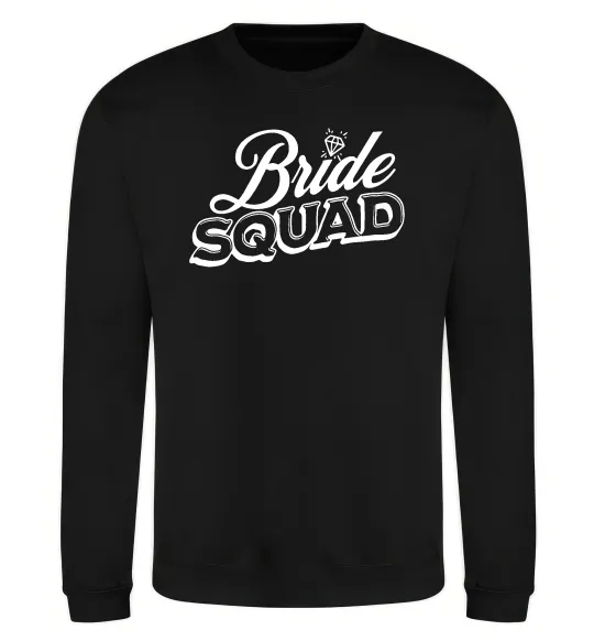 Свитшот Bride squad pink Черный фото