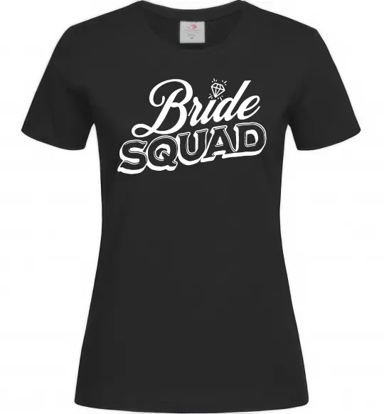 Жіноча футболка Bride squad pink Чорний фото