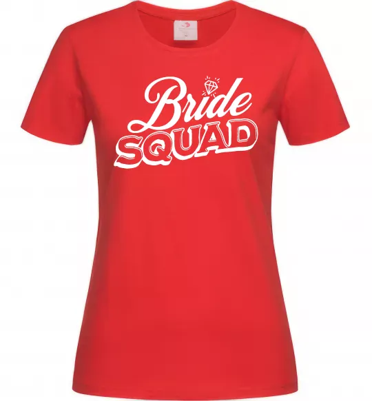 Жіноча футболка Bride squad pink Червоний фото