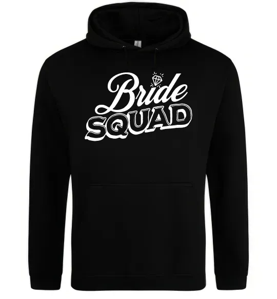 Жіноча толстовка (худі) Bride squad pink Чорний фото