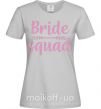 Женская футболка Bride squad pink Серый фото