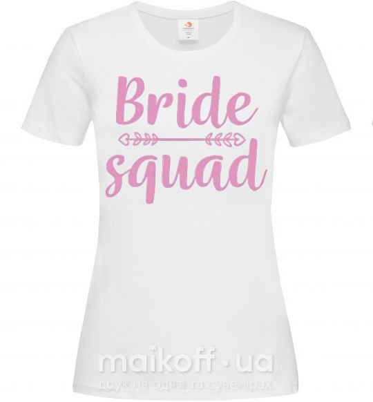 Жіноча футболка Bride squad pink Білий фото