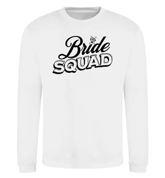 Свитшот Bride squad pink Белый фото