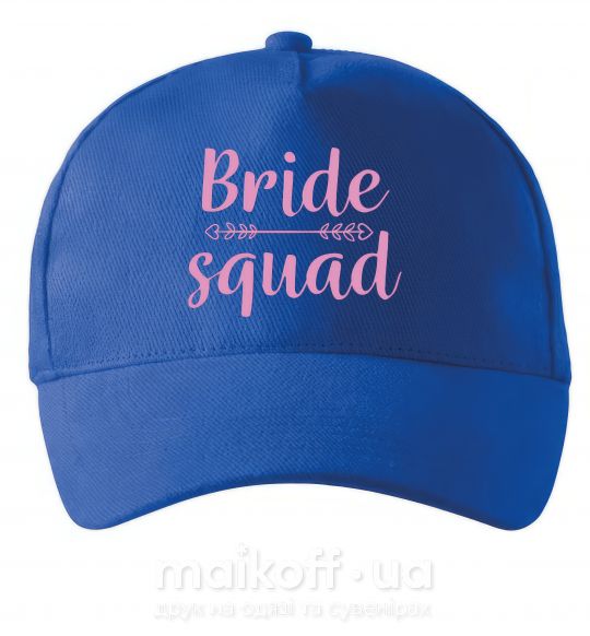 Кепка Bride squad pink Яскраво-синій фото