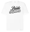 Футболка Оверсайз Bride squad pink Білий фото