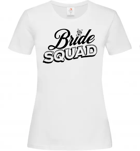 Жіноча футболка Bride squad pink Білий фото