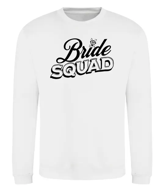 Свитшот Bride squad pink Белый фото