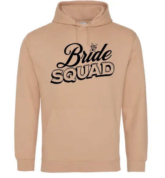 Жіноча толстовка (худі) Bride squad pink Пісочний фото