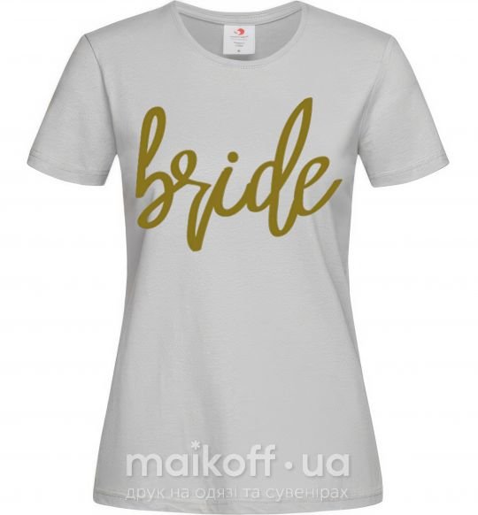 Жіноча футболка Gold bride Сірий фото