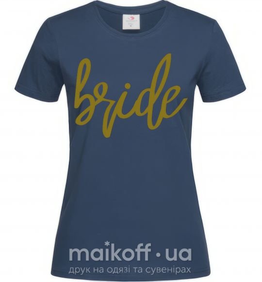 Жіноча футболка Gold bride Темно-синій фото