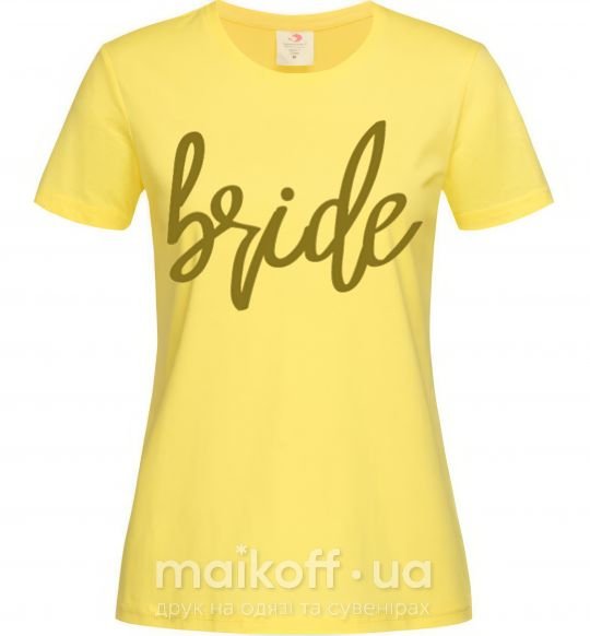 Жіноча футболка Gold bride Лимонний фото