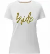 Жіноча преміум футболка Gold bride Білий фото